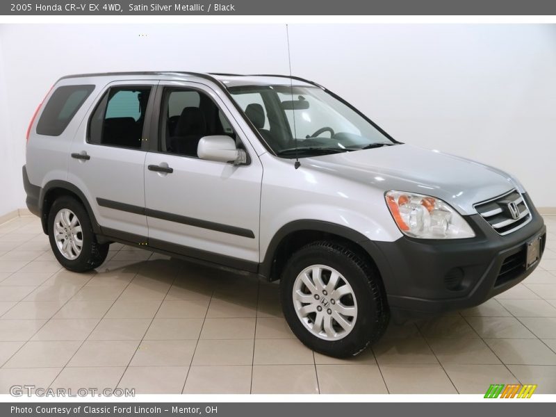 Satin Silver Metallic / Black 2005 Honda CR-V EX 4WD