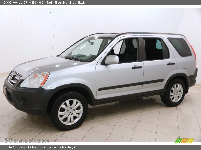 Satin Silver Metallic / Black 2005 Honda CR-V EX 4WD