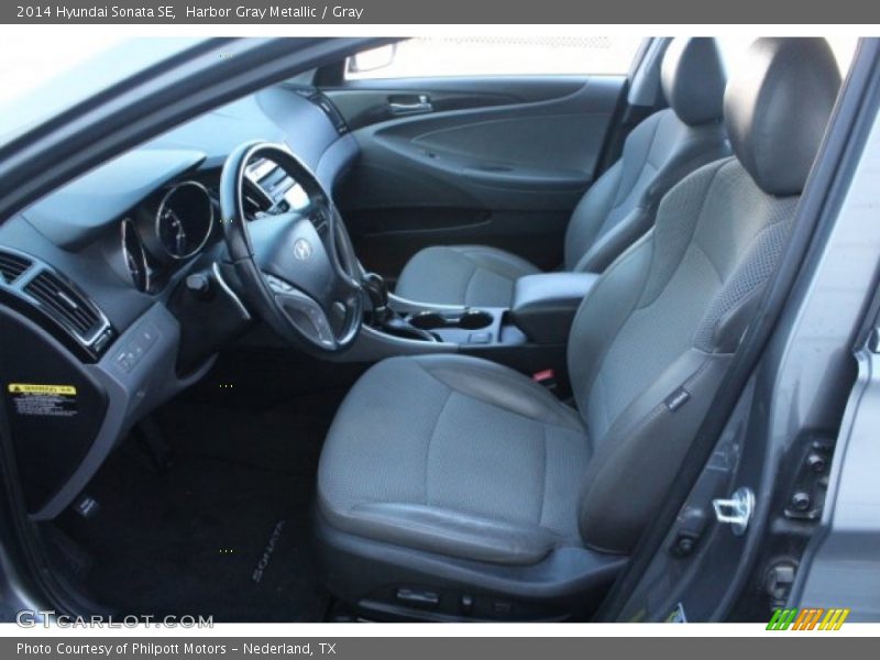 Harbor Gray Metallic / Gray 2014 Hyundai Sonata SE