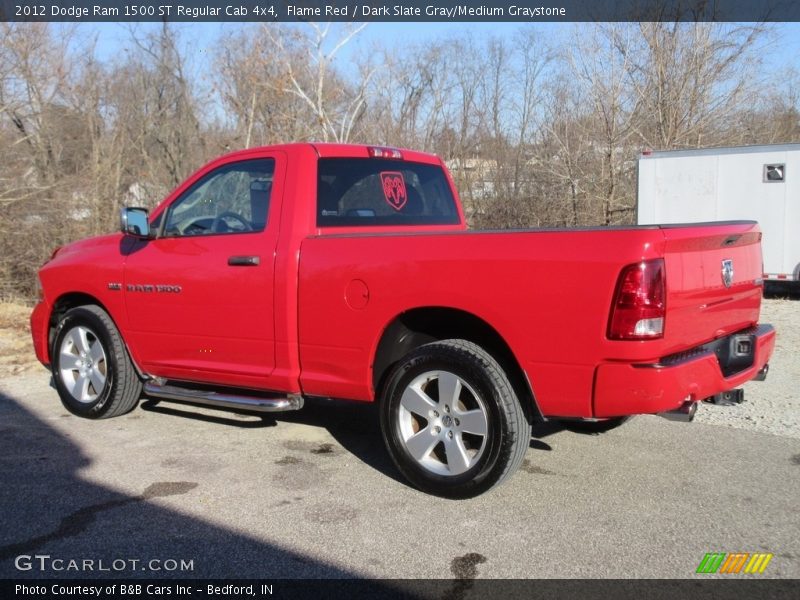 Flame Red / Dark Slate Gray/Medium Graystone 2012 Dodge Ram 1500 ST Regular Cab 4x4