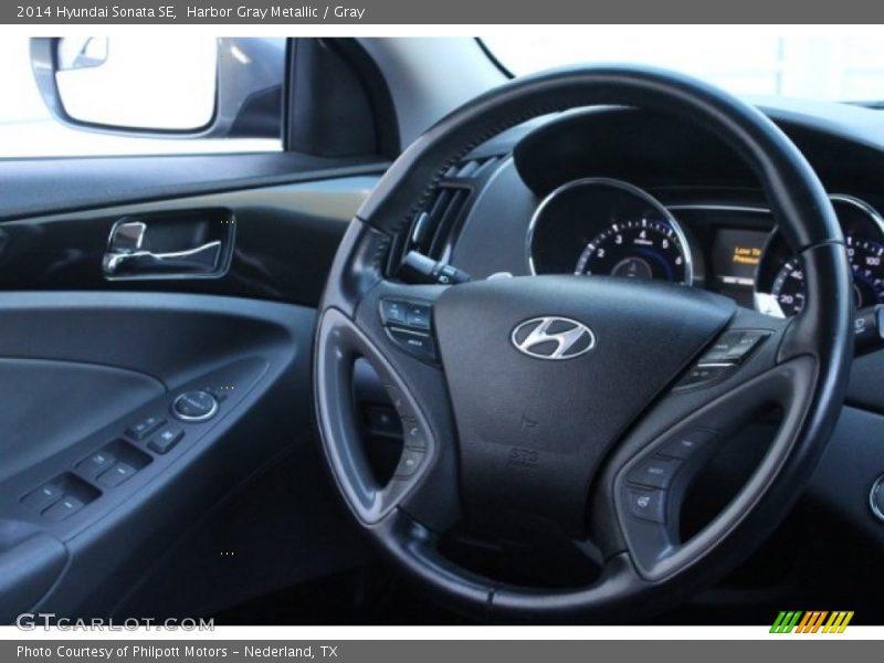 Harbor Gray Metallic / Gray 2014 Hyundai Sonata SE