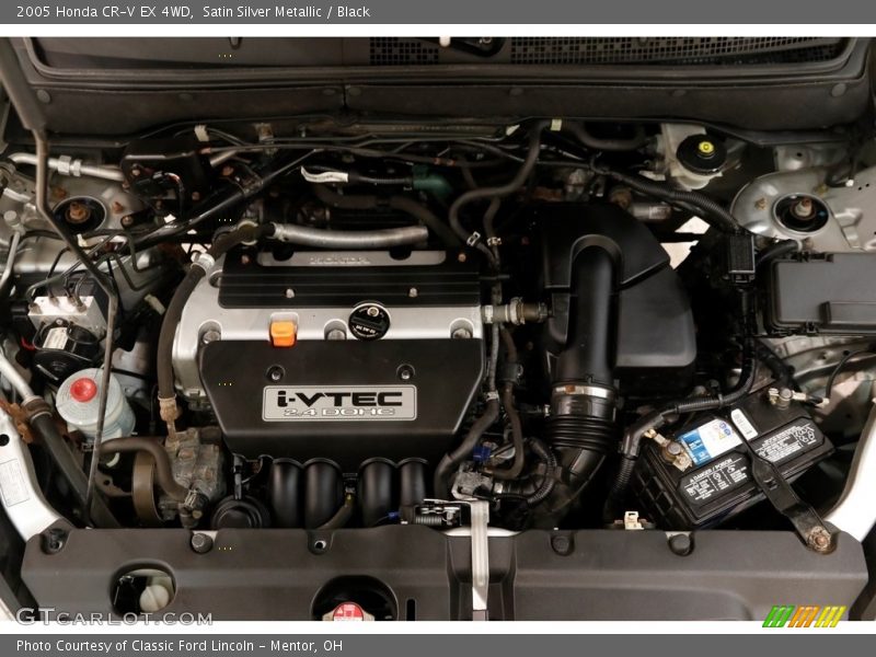 Satin Silver Metallic / Black 2005 Honda CR-V EX 4WD