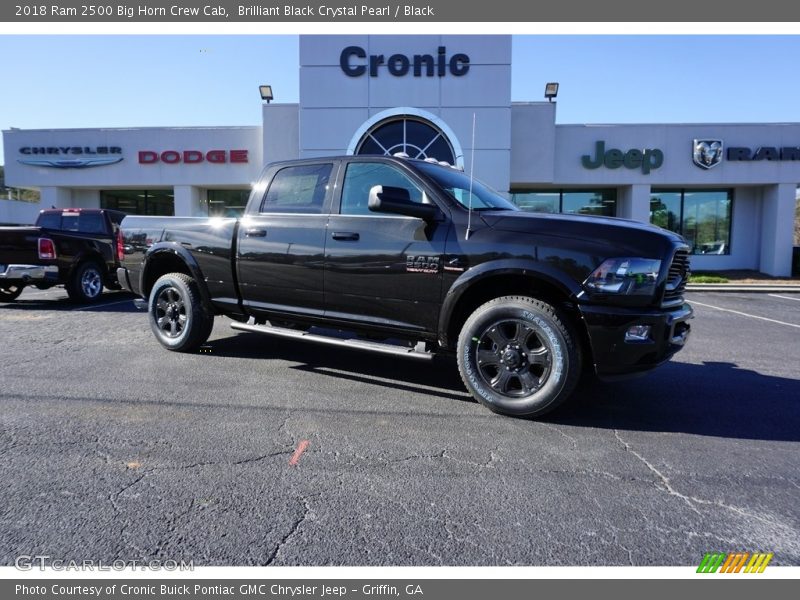 Brilliant Black Crystal Pearl / Black 2018 Ram 2500 Big Horn Crew Cab