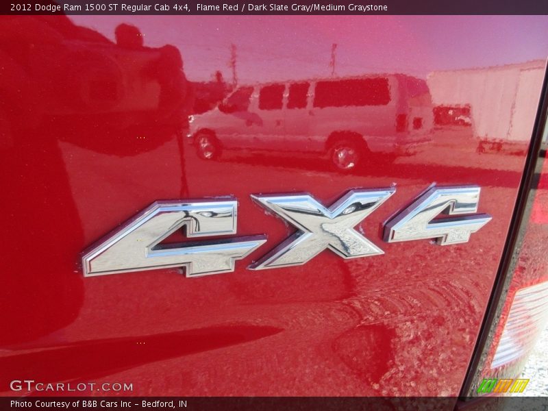 Flame Red / Dark Slate Gray/Medium Graystone 2012 Dodge Ram 1500 ST Regular Cab 4x4