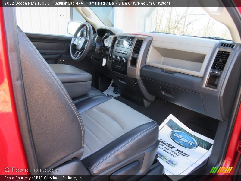 Flame Red / Dark Slate Gray/Medium Graystone 2012 Dodge Ram 1500 ST Regular Cab 4x4