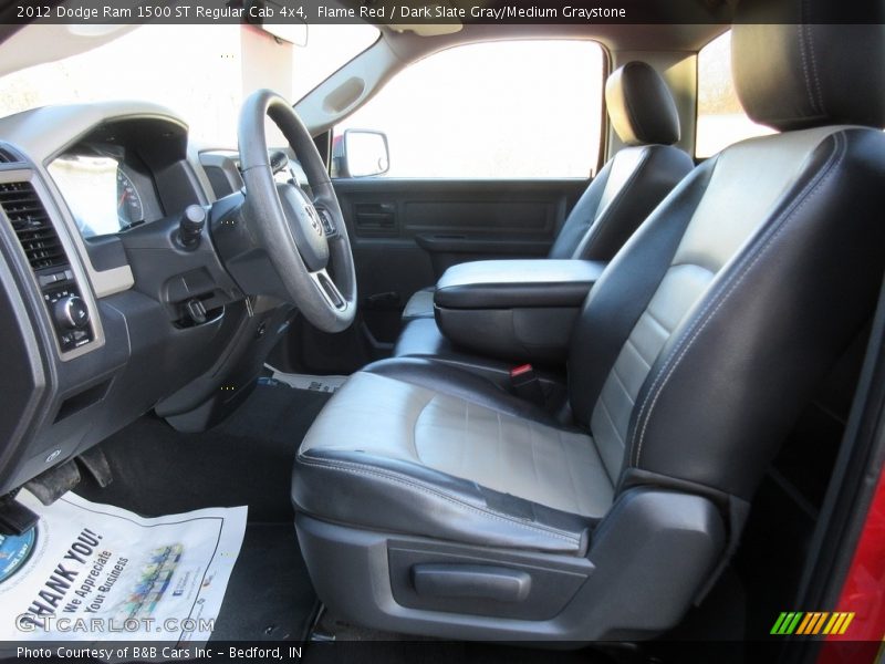 Flame Red / Dark Slate Gray/Medium Graystone 2012 Dodge Ram 1500 ST Regular Cab 4x4
