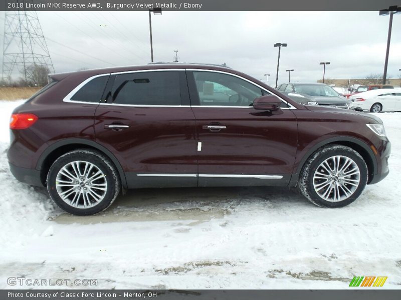 2018 MKX Reserve AWD Burgundy Velvet Metallic