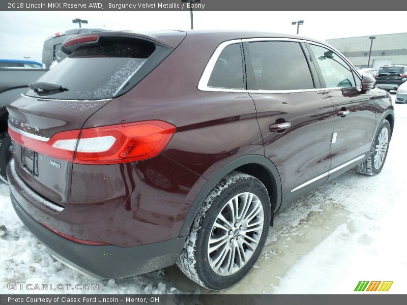 Burgundy Velvet Metallic / Ebony 2018 Lincoln MKX Reserve AWD