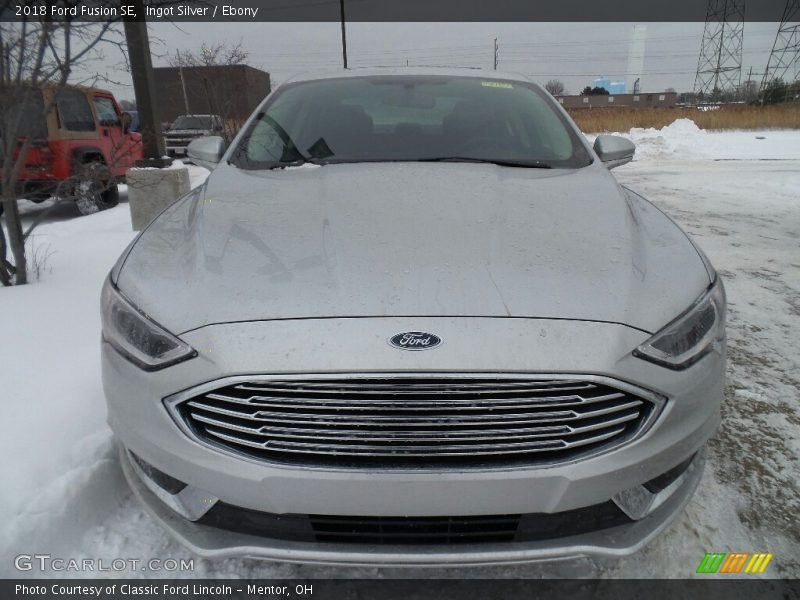 Ingot Silver / Ebony 2018 Ford Fusion SE
