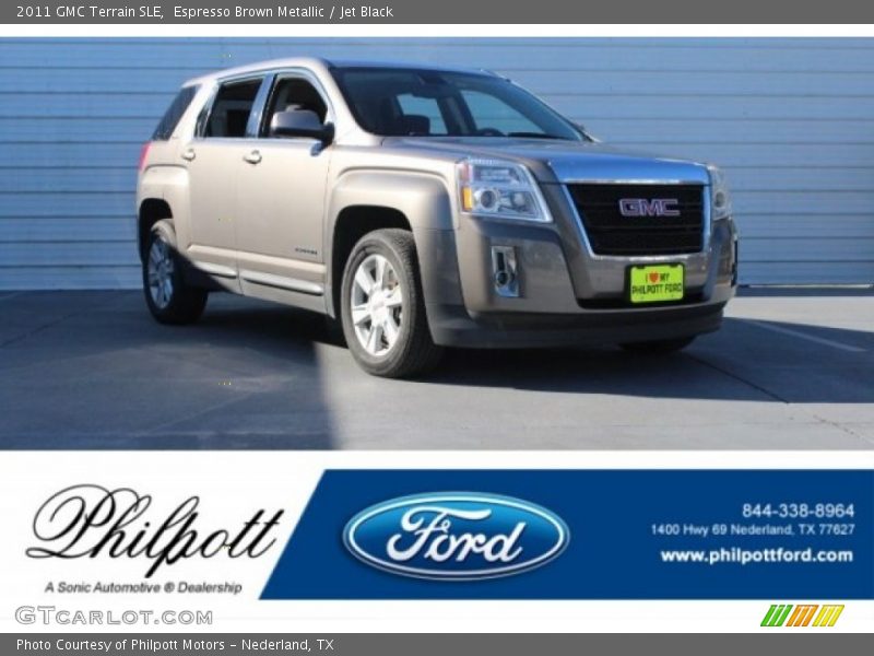 Espresso Brown Metallic / Jet Black 2011 GMC Terrain SLE