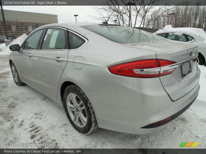 Ingot Silver / Ebony 2018 Ford Fusion SE