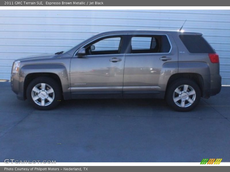 Espresso Brown Metallic / Jet Black 2011 GMC Terrain SLE