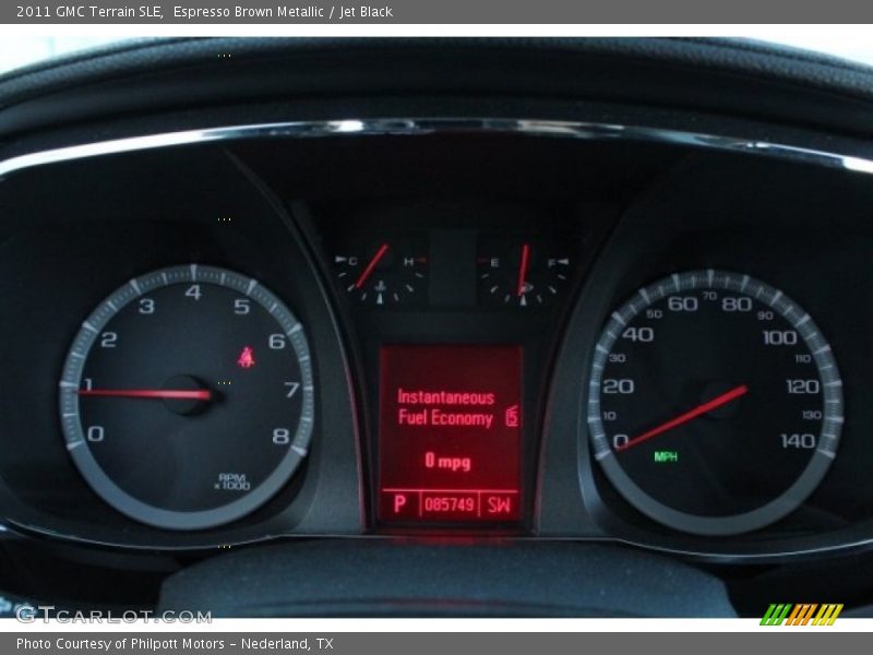 Espresso Brown Metallic / Jet Black 2011 GMC Terrain SLE
