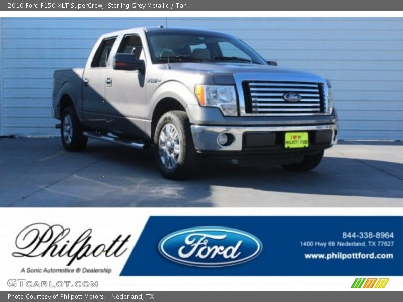 Sterling Grey Metallic / Tan 2010 Ford F150 XLT SuperCrew