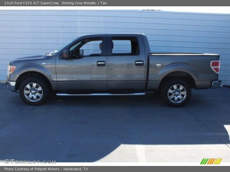 Sterling Grey Metallic / Tan 2010 Ford F150 XLT SuperCrew