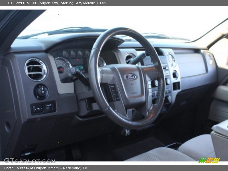 Sterling Grey Metallic / Tan 2010 Ford F150 XLT SuperCrew