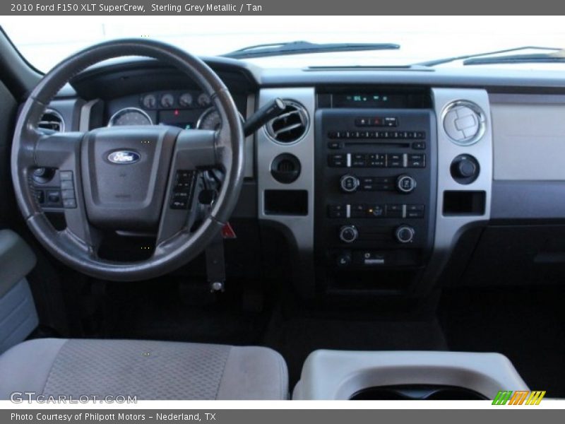 Sterling Grey Metallic / Tan 2010 Ford F150 XLT SuperCrew
