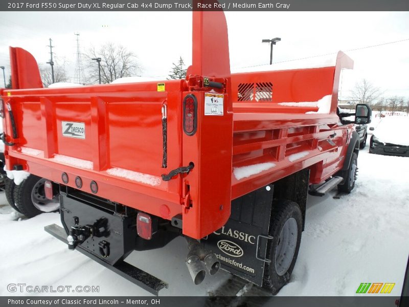 Race Red / Medium Earth Gray 2017 Ford F550 Super Duty XL Regular Cab 4x4 Dump Truck