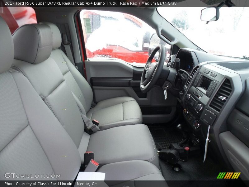 Race Red / Medium Earth Gray 2017 Ford F550 Super Duty XL Regular Cab 4x4 Dump Truck