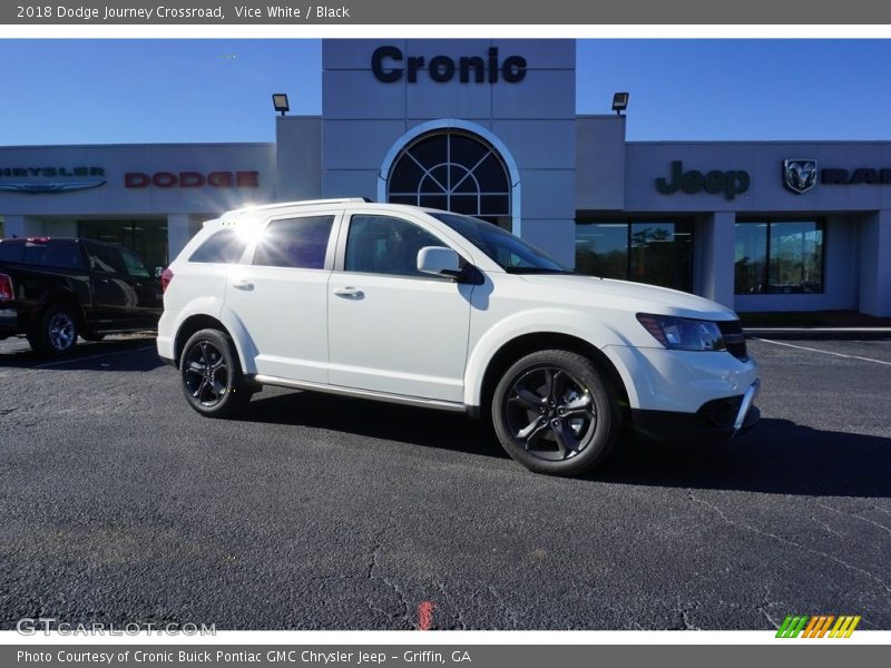 Vice White / Black 2018 Dodge Journey Crossroad