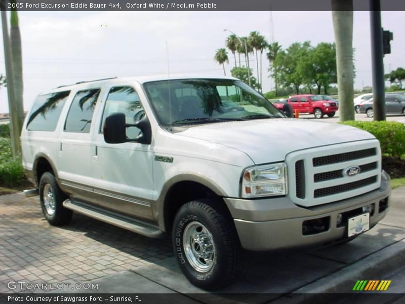 Oxford White / Medium Pebble 2005 Ford Excursion Eddie Bauer 4x4