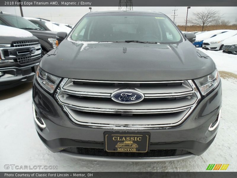 Magnetic / Ebony 2018 Ford Edge Titanium AWD