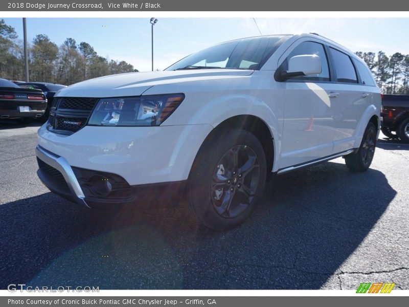 Vice White / Black 2018 Dodge Journey Crossroad
