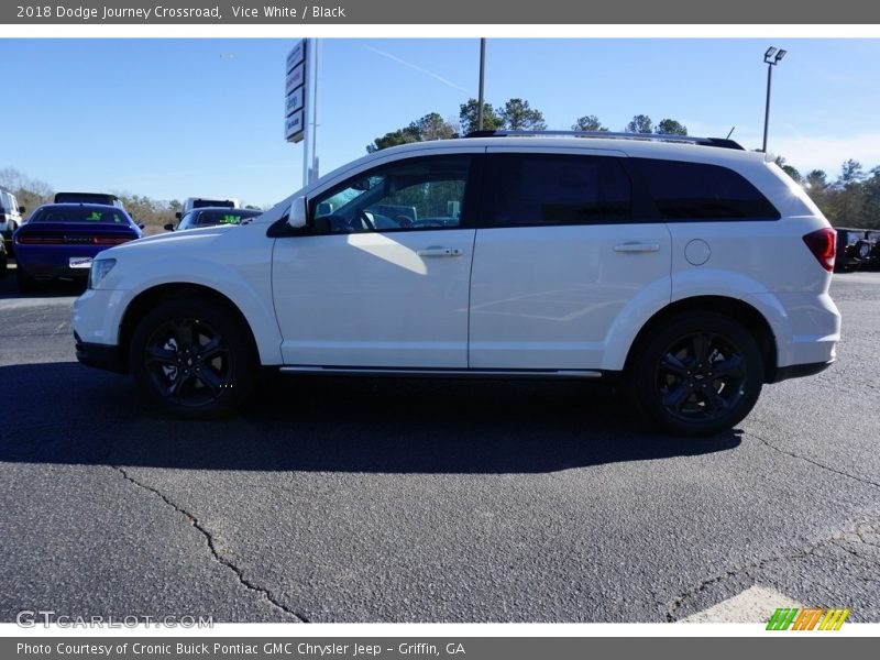Vice White / Black 2018 Dodge Journey Crossroad