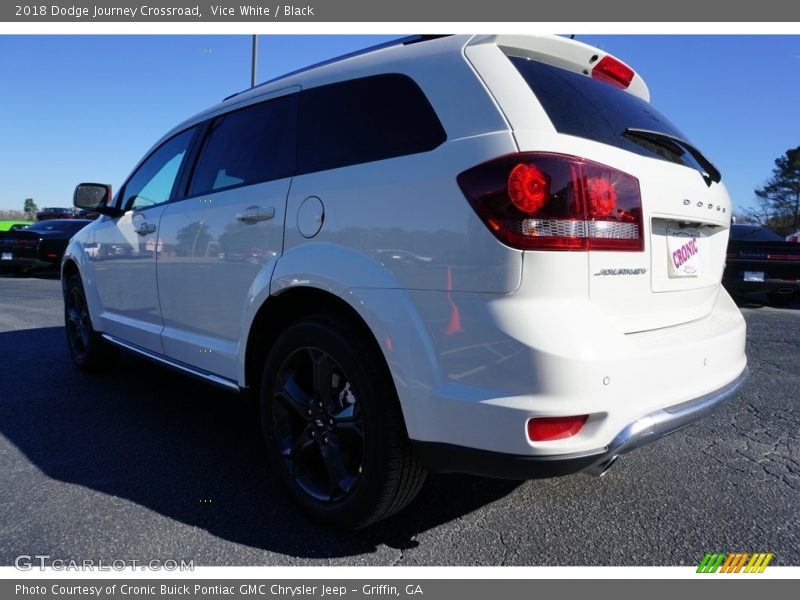 Vice White / Black 2018 Dodge Journey Crossroad
