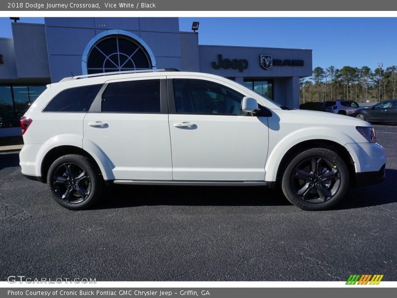 Vice White / Black 2018 Dodge Journey Crossroad