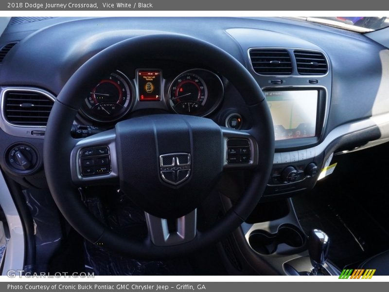 Vice White / Black 2018 Dodge Journey Crossroad