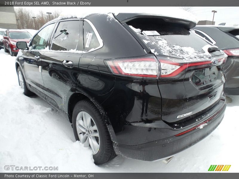 Shadow Black / Ebony 2018 Ford Edge SEL AWD