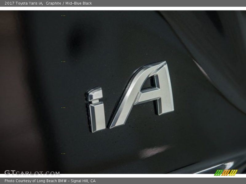 Graphite / Mid-Blue Black 2017 Toyota Yaris iA