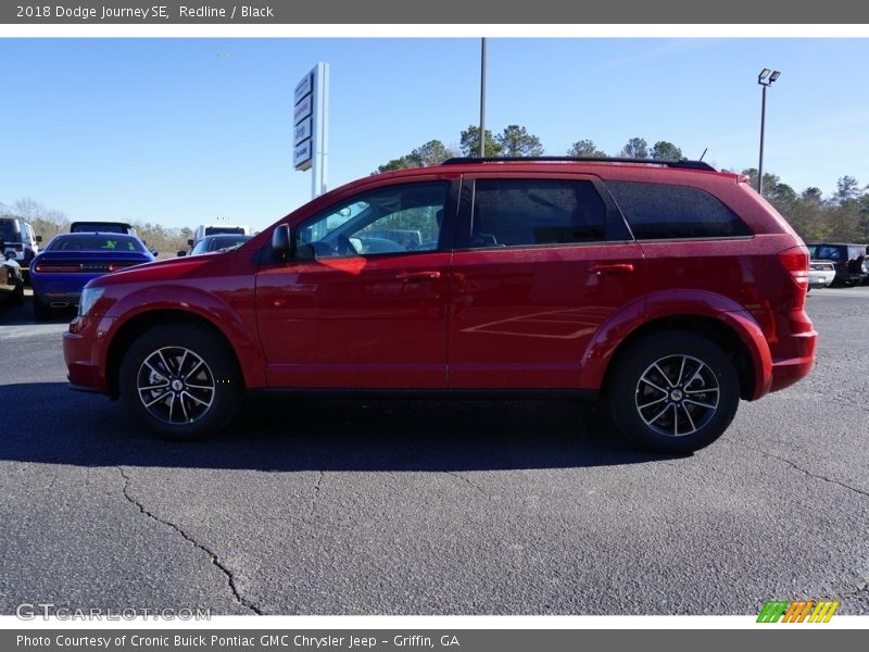 Redline / Black 2018 Dodge Journey SE