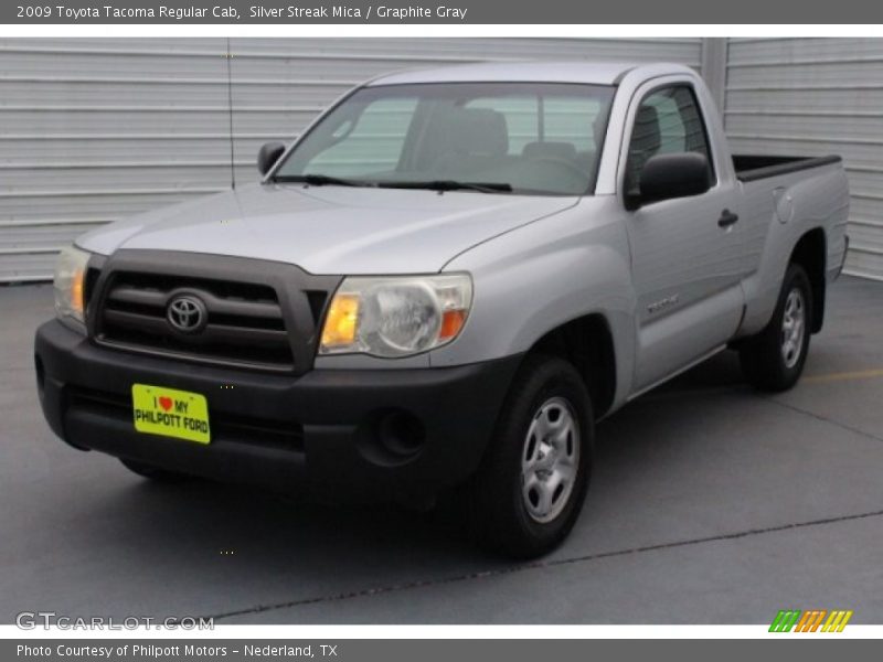Silver Streak Mica / Graphite Gray 2009 Toyota Tacoma Regular Cab