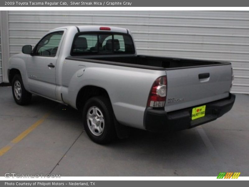 Silver Streak Mica / Graphite Gray 2009 Toyota Tacoma Regular Cab