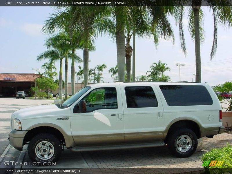 Oxford White / Medium Pebble 2005 Ford Excursion Eddie Bauer 4x4