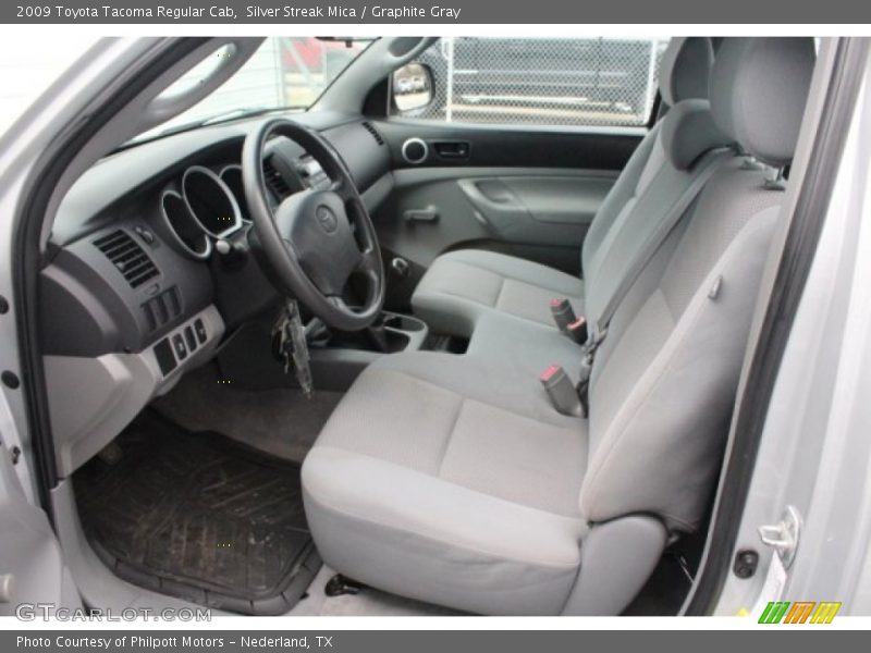 Silver Streak Mica / Graphite Gray 2009 Toyota Tacoma Regular Cab