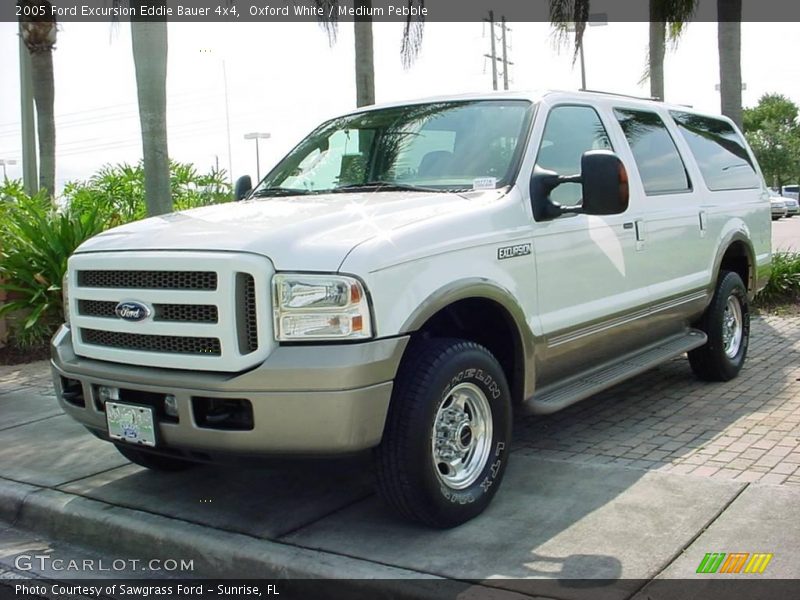 Oxford White / Medium Pebble 2005 Ford Excursion Eddie Bauer 4x4