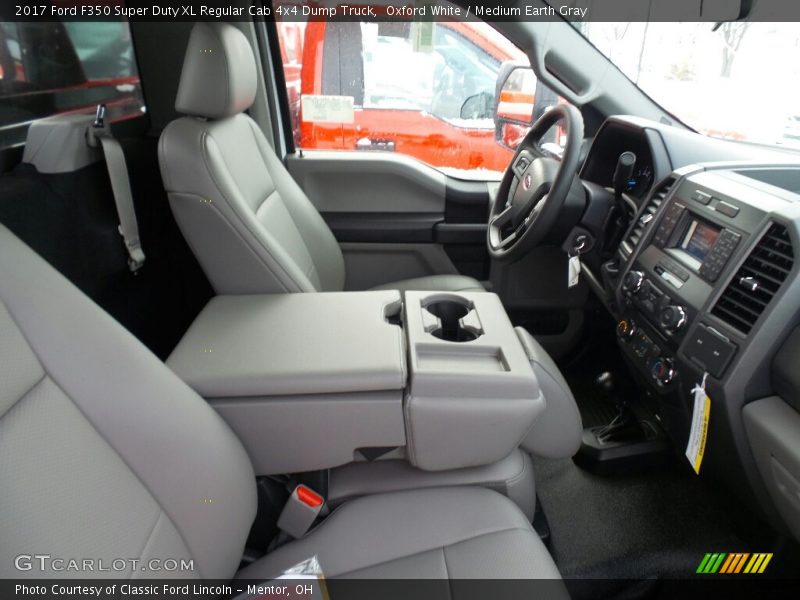 Oxford White / Medium Earth Gray 2017 Ford F350 Super Duty XL Regular Cab 4x4 Dump Truck