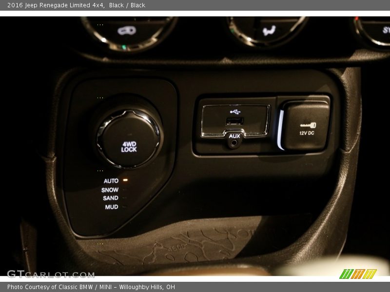 Black / Black 2016 Jeep Renegade Limited 4x4