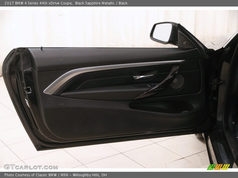 Black Sapphire Metallic / Black 2017 BMW 4 Series 440i xDrive Coupe