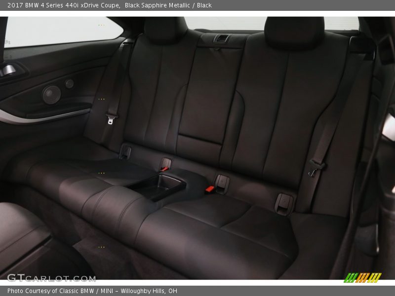 Black Sapphire Metallic / Black 2017 BMW 4 Series 440i xDrive Coupe
