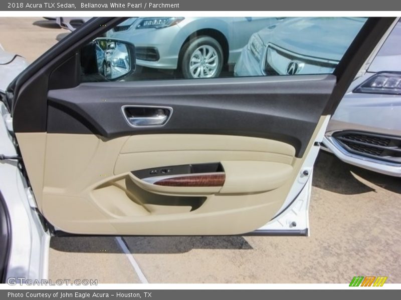 Bellanova White Pearl / Parchment 2018 Acura TLX Sedan