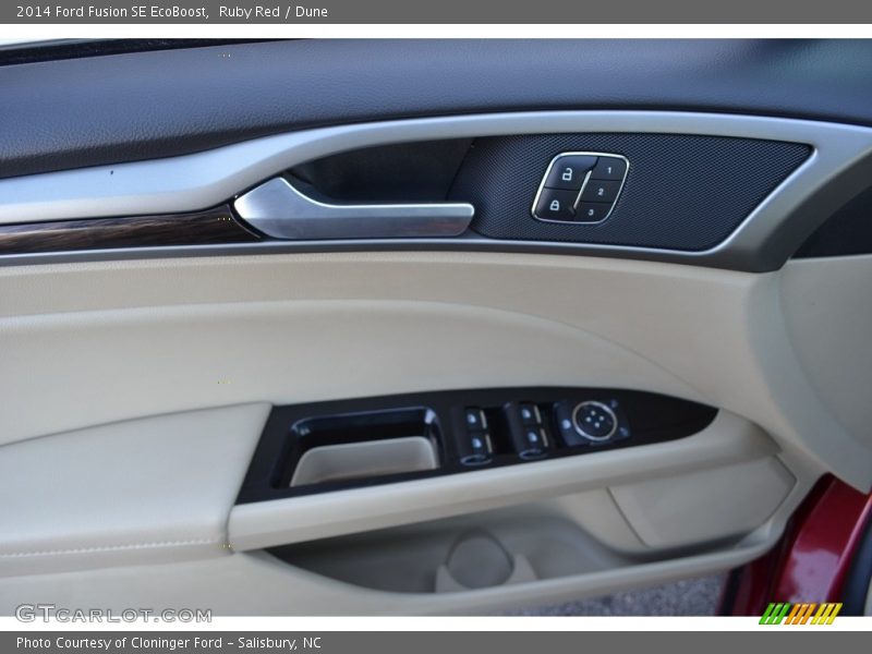 Ruby Red / Dune 2014 Ford Fusion SE EcoBoost