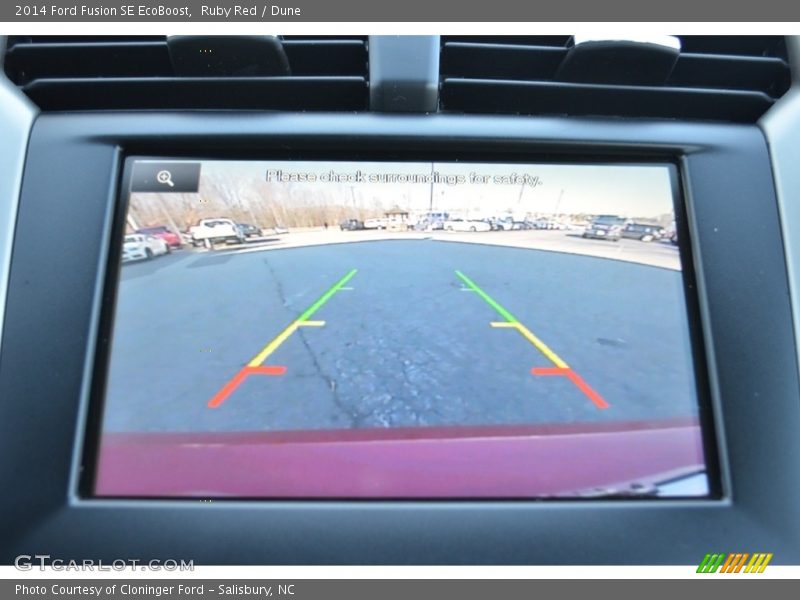 Ruby Red / Dune 2014 Ford Fusion SE EcoBoost