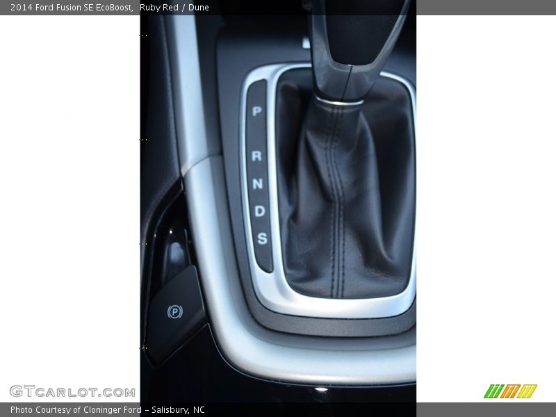 Ruby Red / Dune 2014 Ford Fusion SE EcoBoost