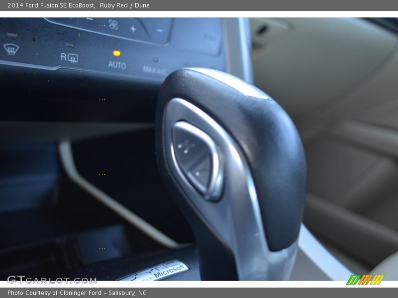 Ruby Red / Dune 2014 Ford Fusion SE EcoBoost