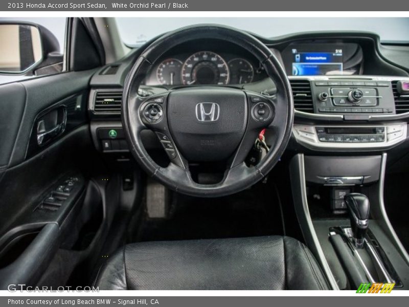 White Orchid Pearl / Black 2013 Honda Accord Sport Sedan