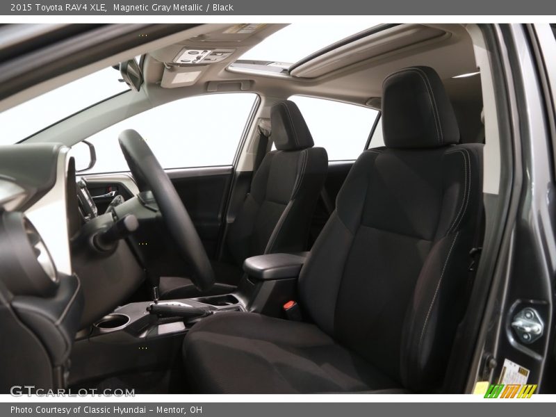 Magnetic Gray Metallic / Black 2015 Toyota RAV4 XLE